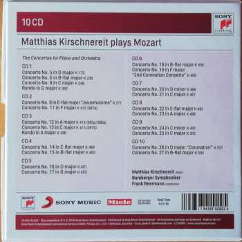 10CD/Coffret Wolfgang Amadeus Mozart: Matthias Kirschnereit Plays Mozart