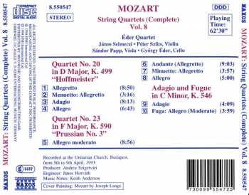 CD Wolfgang Amadeus Mozart: Mozart String Quartets (Complete), Vol. 8