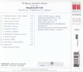 CD Wolfgang Amadeus Mozart: Requiem