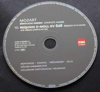 10CD/Coffret Wolfgang Amadeus Mozart: Sämtliche Messen