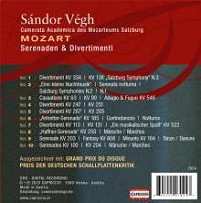 10CD/Coffret Wolfgang Amadeus Mozart: Serenaden & Divertimenti