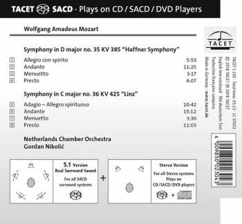SACD Wolfgang Amadeus Mozart: Symphonies KV 425 "Linz", KV 385 "Haffner"