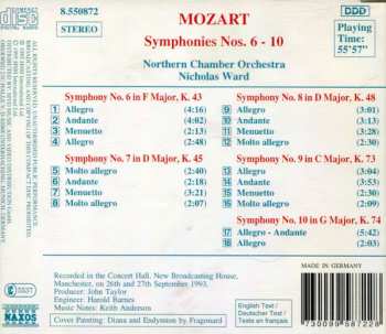 CD Wolfgang Amadeus Mozart: Symphonies Nos. 6-10