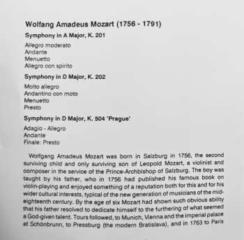 CD Wolfgang Amadeus Mozart: Symphony No. 38 'Prague', Symphonies Nos. 29 & 30