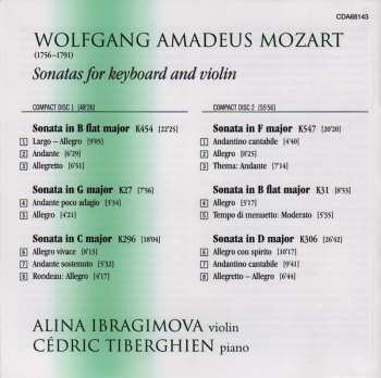 2CD Wolfgang Amadeus Mozart: Violin Sonatas K27, 31, 296, 306, 454, 547