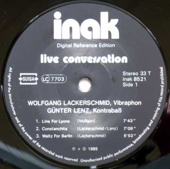 LP Wolfgang Lackerschmid: Live Conversation