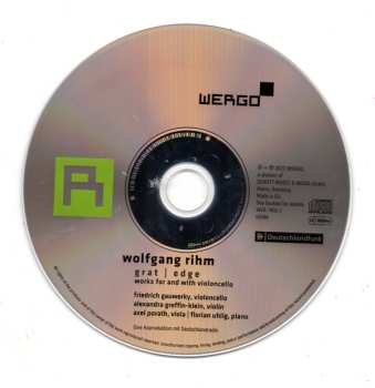 CD Wolfgang Rihm: Grat / Edge