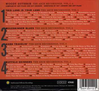 4CD/Coffret Woody Guthrie: The Asch Recordings Vols. 1-4