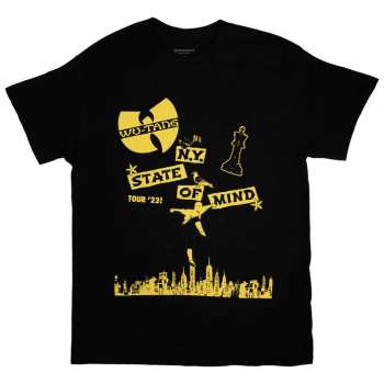Marchandises Wu-Tang Clan: Wu-tang Clan Unisex T-shirt: Tour '23 Ny State Of Mind (back Print & Ex-tour) (small) S