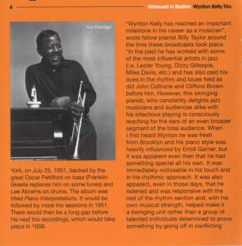 CD Wynton Kelly Trio: Unissued In Boston LTD