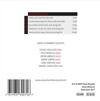 CD Swiss Chamber Soloists: Chamber Music
