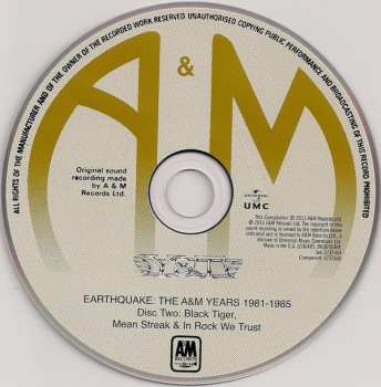 4CD/Coffret Y & T: Earthquake - The A&M Years