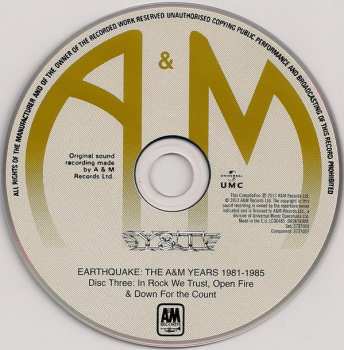 4CD/Coffret Y & T: Earthquake - The A&M Years