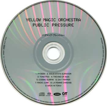 SACD Yellow Magic Orchestra: Public Pressure = 公的抑圧 = パブリック・プレッシャー