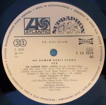 LP Yes: Na Samém Kraji Útesu