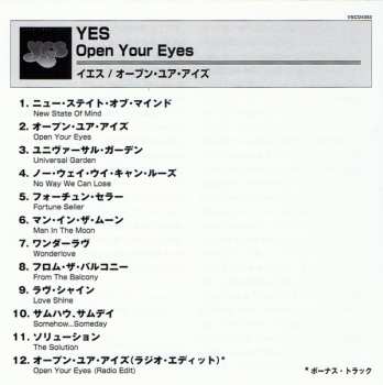 CD Yes: Open Your Eyes LTD