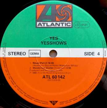 2LP Yes: Yesshows