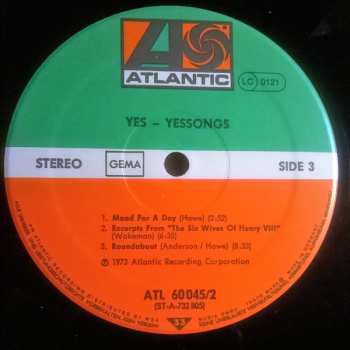 3LP Yes: Yessongs