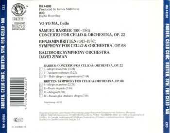 CD Yo-Yo Ma: Cello Concerto, Symphony For Cello & Orchestra