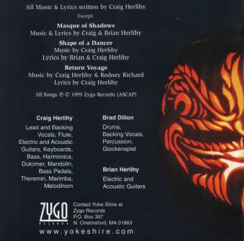 CD Yoke Shire: Masque Of Shadows