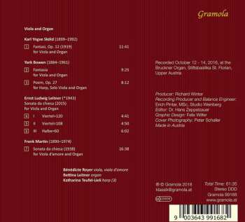 CD York Bowen: Viola Und Orgel