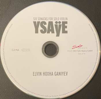 CD Eugene Ysaye: Six Sonatas For Solo Violin