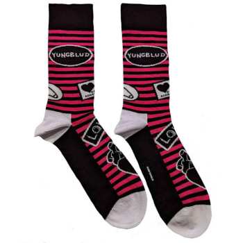 Marchandises Yungblud: Yungblud Unisex Ankle Socks: Symbols (black) (uk Size 4 - 7) 36 - 42