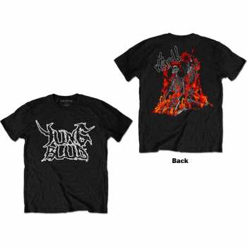 Marchandises Yungblud: Tričko Weird Flaming Skeletons  S