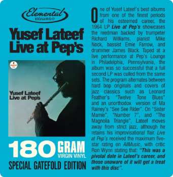 LP Yusef Lateef: Live At Pep's LTD