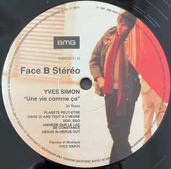 LP Yves Simon: Une Vie Comme Ça