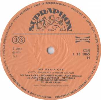 LP Yvetta Simonová: My Dva A Čas