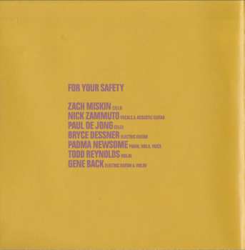 CD Zach Miskin: For Your Safety