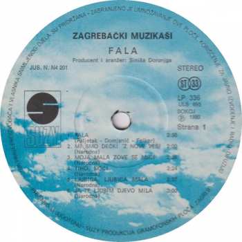 LP Zagrebački Muzikaši: Fala, Br. 2