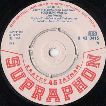 Album Hana Ulrychová: Poslední Waltz / Teď Už To Víš