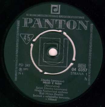 SP Zdenka Lorencová: Přijď K Nám (Absolutno) / Cinky Linky