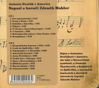 2CD Zdeněk Mahler: Antonín Dvořák V Americe