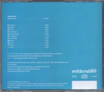 CD Zeitkratzer: Volksmusik
