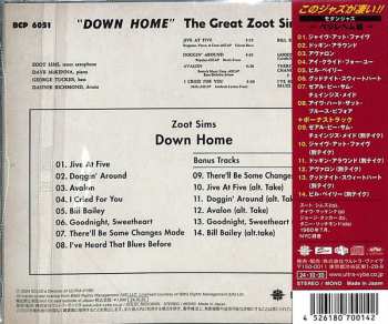 CD Zoot Sims: Down Home LTD