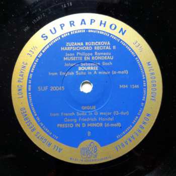 LP Johann Sebastian Bach: Harpsichord Recital II
