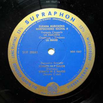 LP Johann Sebastian Bach: Harpsichord Recital II